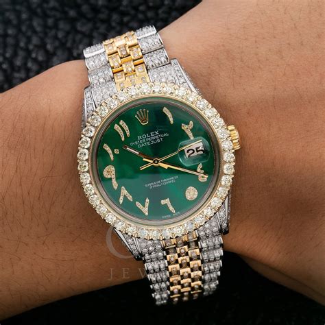 rolex green arabic dial